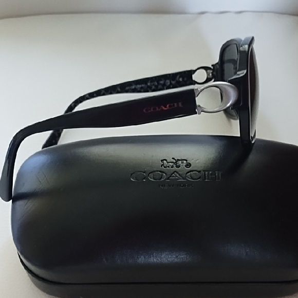 Coach Women's Black Sunglasses - Picture 4 of 7